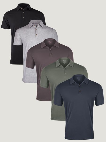New You Polo 5-Pack Ghost Mannequin | Fresh Clean Threads